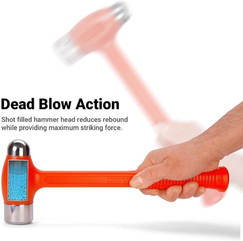 Capri Tools 10097 Dead Blow Hammer, 2 lb., Orange in Saudi Arabia