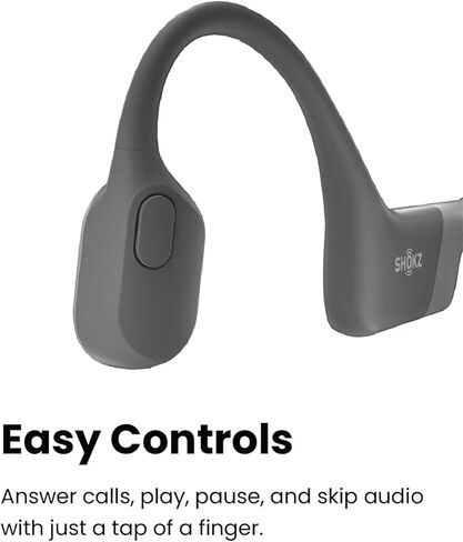 SHOKZ OpenRun Bluetooth Bone Conduction Running Headphones - SS23 - One - Grey in Kuwait