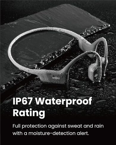 SHOKZ OpenRun Bluetooth Bone Conduction Running Headphones - SS23 - One - Grey in Kuwait