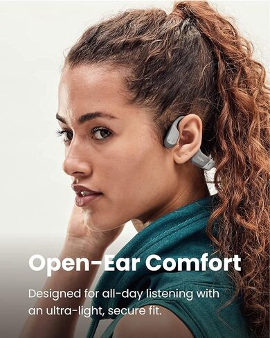 SHOKZ OpenRun Bluetooth Bone Conduction Running Headphones - SS23 - One - Grey in Kuwait