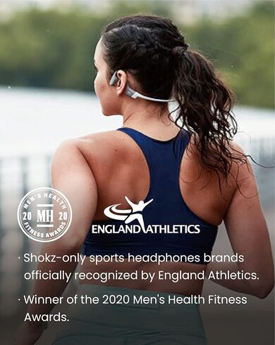 SHOKZ OpenRun Bluetooth Bone Conduction Running Headphones - SS23 - One - Grey in Kuwait
