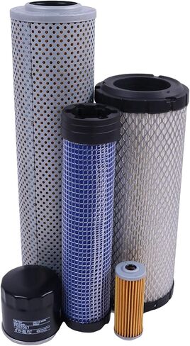 طقم مرشح 500 ساعة جديد M131802 M131803 M806418 AT308568 M801101 متوافق مع حفارات JD 26G (PIN: 1FF026GX-K26000) in Saudi Arabia