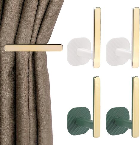 4 قطع من حوامل الستائر، ستائر تعليق ذاتية اللصق، خطاف ستارة، ستائر على شكل حرف L، ستائر مثبتة على الحائط على الطراز الشمالي، ستائر زخرفية للمكتب المنزلي in Kuwait