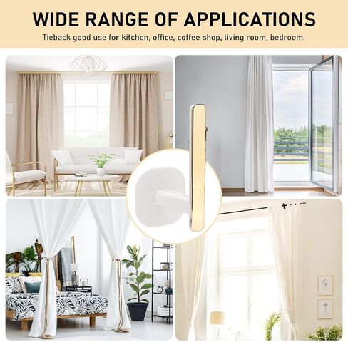 4 قطع من حوامل الستائر، ستائر تعليق ذاتية اللصق، خطاف ستارة، ستائر على شكل حرف L، ستائر مثبتة على الحائط على الطراز الشمالي، ستائر زخرفية للمكتب المنزلي in Kuwait