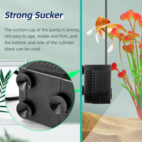 مضخة مياه صغيرة 4 وات 80 جيجا في الساعة للنوافير: تصميم منخفض الضوضاء وصغير الحجم ومريح لأحواض السمك الصغيرة وخزانات الأسماك وموزعات مياه الحيوانات الأليفة ونوافير سطح المكتب وغيرها من المعدات المماثلة in Kuwait