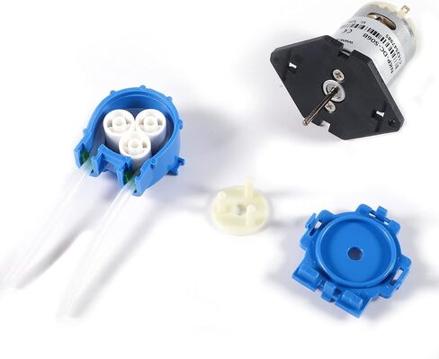 2PCS DC 12V Lab Dosing Pump 100mL/min Peristaltic Pumps Chemical Water Liquid 3mm ID x 5mm OD for Aquarium Analytical Home Bonsai Irrigation Watering DIY (L Bracket Black) in Saudi Arabia