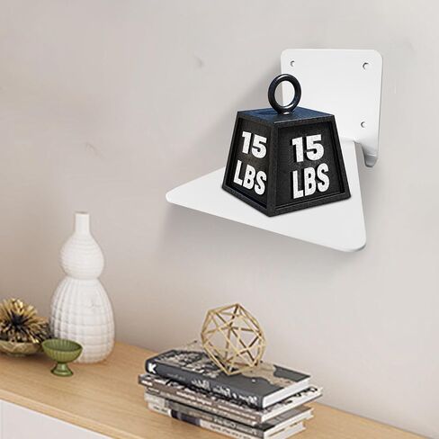 Invisible Floating Bookshelf - Modern White Wall Mount Metal Shelves for Room, Bedroom Bookcase, Small Bookshelf with Minimalist Design, Sleek Storage for Books & Decoratives（6PCS） in Saudi Arabia