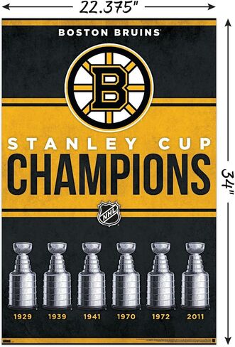 Trends International NHL Boston Bruins - Champions 23 Wall Poster in Saudi Arabia