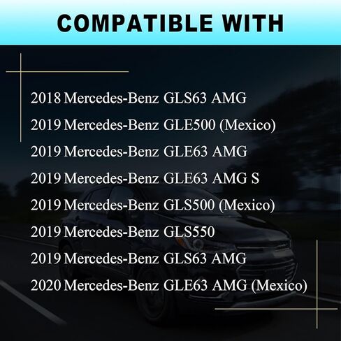 مجموعة خرطوم مدخل الهواء PPNZAQUT 2780902482+2780902582 متوافقة مع 2012-2020 Mercedes-Benz GL450 GL500 GL550 GL63 AMG GLE500 GLE550 AMG GLS500 GLS550 GLS63 AMG ML400 ML550 ML63 AMG in Kuwait