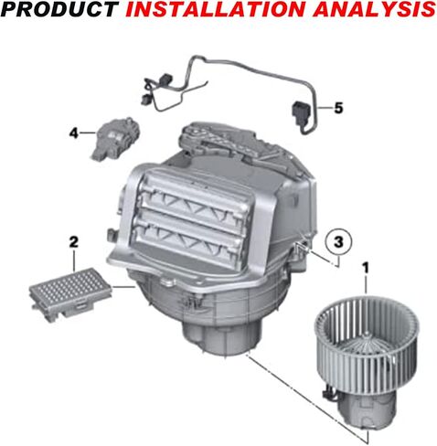 محرك سخان منفاخ تكييف الهواء لسيارات BMW 5 6 7 Series F02 F06 F07 F10 64119242607 in Kuwait