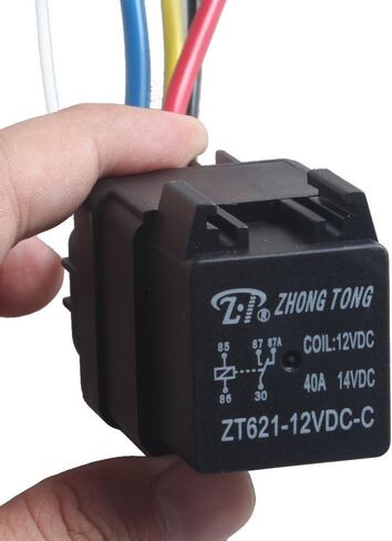 ESUPPORT Car Truck Motor Heavy Duty 12V 40A SPST Relay Socket Plug 4Pin 4 Wire Waterproof Seal in Saudi Arabia