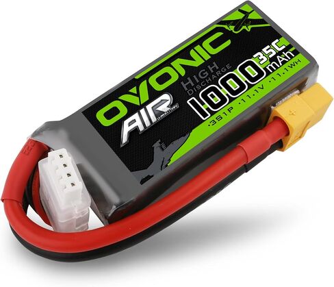 OVONIC 3S Lipo Battery 35C 1000mAh 11.1V Lipo Battery with XT60 Connector for RC Airplane Helicopter Quadcopter FPV Racing Drone in Saudi Arabia