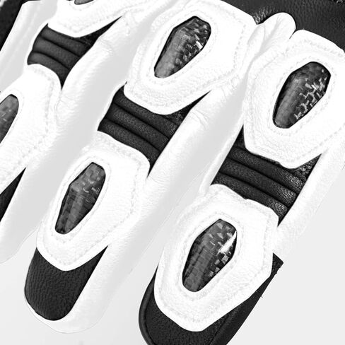 Seibertron SPW-2 Carbon Fiber Hard Knuckle Waterproof Touchscreen Leather Motorcycle Gloves in Kuwait