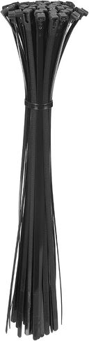 MECCANIXITY 6 Inch Releasable Cable Ties Adjustable Zip Ties 50lbs Tensile Strength Removable Indoor Outdoor Tie Wraps for Fix Organize Black 100Pcs in Saudi Arabia