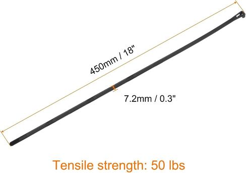 MECCANIXITY 6 Inch Releasable Cable Ties Adjustable Zip Ties 50lbs Tensile Strength Removable Indoor Outdoor Tie Wraps for Fix Organize Black 100Pcs in Saudi Arabia