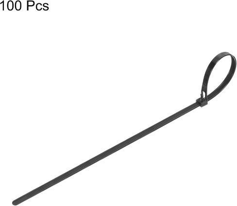 MECCANIXITY 6 Inch Releasable Cable Ties Adjustable Zip Ties 50lbs Tensile Strength Removable Indoor Outdoor Tie Wraps for Fix Organize Black 100Pcs in Saudi Arabia