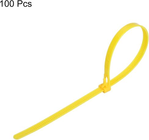 MECCANIXITY 6 Inch Releasable Cable Ties Adjustable Zip Ties 50lbs Tensile Strength Removable Indoor Outdoor Tie Wraps for Fix Organize Black 100Pcs in Saudi Arabia