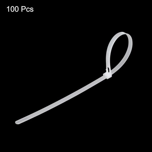 MECCANIXITY 6 Inch Releasable Cable Ties Adjustable Zip Ties 50lbs Tensile Strength Removable Indoor Outdoor Tie Wraps for Fix Organize Black 100Pcs in Saudi Arabia