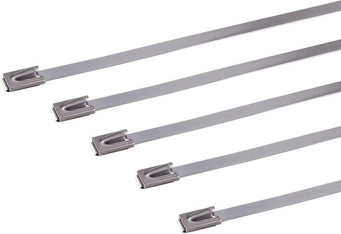 CNCYEAH Zip Ties 100PCS 4.6 Inch 200mm Metal Cable Zip Ties 304 Stainless Steel Cable Zip Ties Self-Locking Steel Exhaust Wrap Wire Ties for Machinery, Vehicles in Saudi Arabia