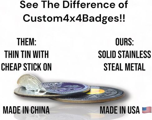 Check Engine - Solid Stainless Steel Metal 4x4 Badge Designed for Any 4x4 Vehicle - Made in The USA by CUSTOM4X4BADGES in Saudi Arabia