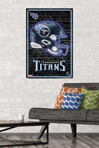 Trends International NFL Tennessee Titans - Neon Helmet 23 Wall Poster in Saudi Arabia