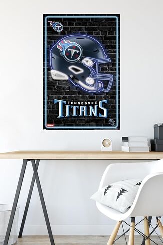 Trends International NFL Tennessee Titans - Neon Helmet 23 Wall Poster in Saudi Arabia
