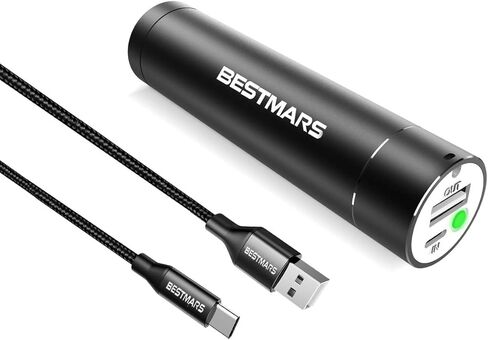 Ultra-Compact Portable Charger The Smallest 5000mAh Mini Power Bank with Fast Charge 2.4A Output for iPhone 15 14 13 12 11 X XS MAX XR 8 7 6s Plus iPad Samsung Galaxy Cell Phone & More Black in Saudi Arabia