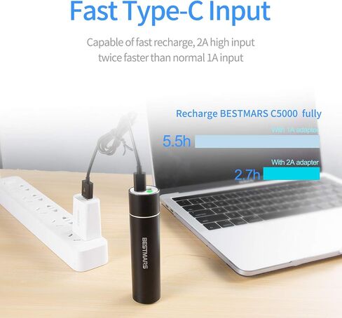 Ultra-Compact Portable Charger The Smallest 5000mAh Mini Power Bank with Fast Charge 2.4A Output for iPhone 15 14 13 12 11 X XS MAX XR 8 7 6s Plus iPad Samsung Galaxy Cell Phone & More Black in Saudi Arabia
