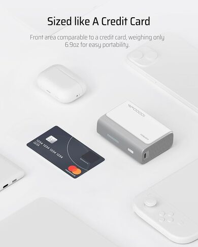 30W Mini Power Bank, 10,000mAh Portable Charger with PPS PD3.0, Dual-Charging Ports Battery Pack, Compatible with iPhone 15/14 Series, iPad Air/Pro, Samsung S24 Ultra, Surface Pro, Switch etc in Saudi Arabia
