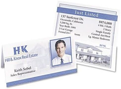 Avery Small Tent Cards, 2 Inch x 3.5 Inch, White, Box of 160 (5302) in Saudi Arabia