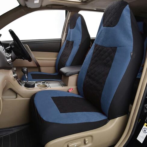 Flying Banner car seat Covers Full Set Protectors Front high Bucket Rear Bench Split 40/60 50/50 60/40 (Black, High Bucket - Full Set) in Saudi Arabia
