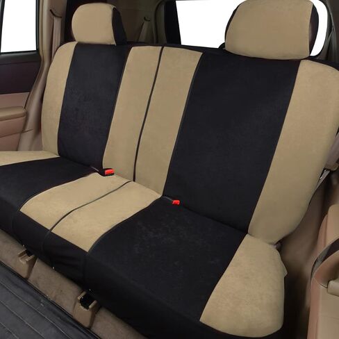 Flying Banner car seat Covers Full Set Protectors Front high Bucket Rear Bench Split 40/60 50/50 60/40 (Black, High Bucket - Full Set) in Saudi Arabia