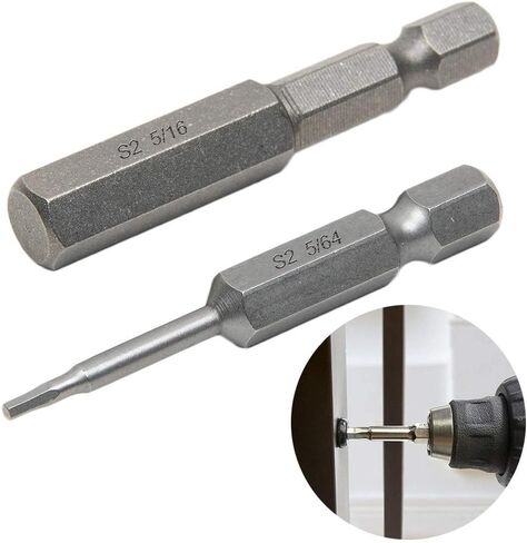 مجموعة لقم مفك براغي برأس سداسي داخلي مغناطيسي 5/64-5/16 10 قطع SAE رأس سداسي ألين مع ساق سداسية 1/4 بوصة، طول 50 مم in Kuwait