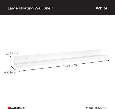 ClosetMaid 1667 Floating Wall Shelf, Black Walnut, 19-Inch in Saudi Arabia