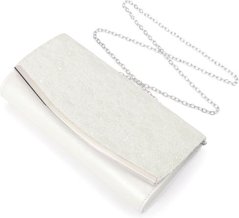 PU Leather Evening Clutch Purses for Women with Detachable Chain, Ladies Sparkling Handbag for Party, Wedding in Saudi Arabia