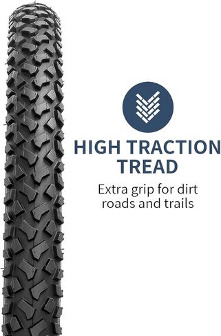 YUNSCM 24" Bike Tires 24 x 2.125/57-507 60TPI and 24" Bike Tubes Schrader Valve with 2 Rim Strips Compatible with Mountain Bike 24x1.75 24x1.95 24x2.10 24x2.125 Bicycle Tires and Tubes (Y-1131) in Saudi Arabia