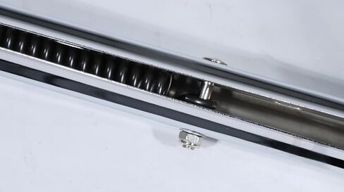 شماعات رفرف الطين المحملة بنابض من الكروم شديدة التحمل مباشرة لشبه الشاحنات | مسافة مسمار 2.5 بوصة، طول 30 بوصة، من الفولاذ المقاوم للصدأ (قطعتان) in Kuwait