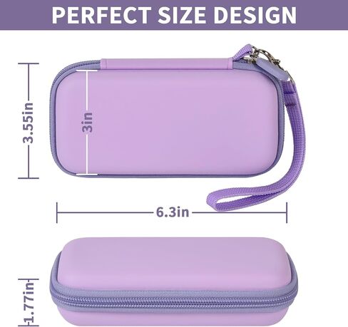 Power Bank Case for Anker MagGo 633/622/621/321 Portable Charger, Box Only | 5000mAh/10000mAh Magnetic Battery Wireless Power Delivery, Hard Shell, for Commuters/Travelers, Office/Gym/Flights, Black in Kuwait