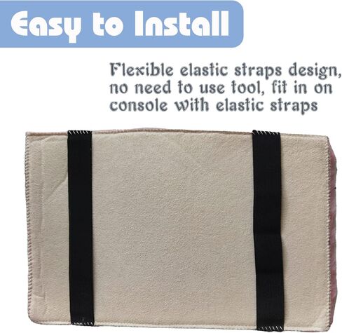 غطاء مسند ذراع السيارة المنفوش، غطاء وحدة التحكم المركزية للسيارات ذو الفراء الغامض من الصوف والفرو الناعم لوحدات التحكم في السيارة، واقي صندوق المقعد العالمي المناسب لملحقات السيارة الداخلية للنساء (وردي) in Kuwait