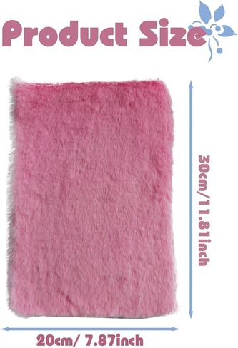 غطاء مسند ذراع السيارة المنفوش، غطاء وحدة التحكم المركزية للسيارات ذو الفراء الغامض من الصوف والفرو الناعم لوحدات التحكم في السيارة، واقي صندوق المقعد العالمي المناسب لملحقات السيارة الداخلية للنساء (وردي) in Kuwait