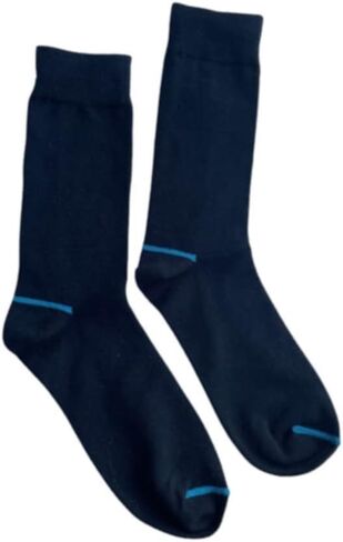 Cotton Dress Socks - Classic and Comfortable Men's Dress Socks for Everyday Wear, NAVY, Size 7-11, 5-Pack in Saudi Arabia