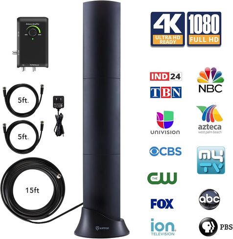 هوائي التلفزيون الخارجي - Antop HD Smart BAR AT-500SBS-Black HDTV＆FM هوائي مضخم in Kuwait