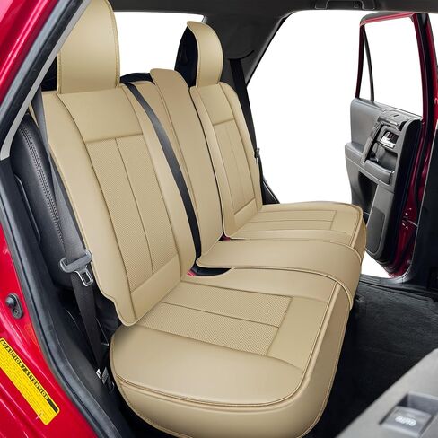 أغطية مقاعد إكسسوارات OASIS AUTO Toyota 4Runner 2010-2025 وسادة حماية من الجلد مناسبة حسب الطلب (مجموعة كاملة ممتازة، أسمر ضارب للصفرة) in Saudi Arabia