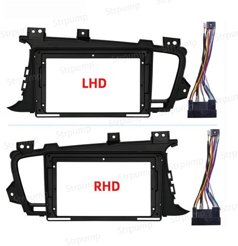 9'' Car Radio Stereo Fascia Frame Panel Trim Bezel with Power Harness for Kia K5 Optima 2011 12 13 Dash Mounting Frame in Saudi Arabia