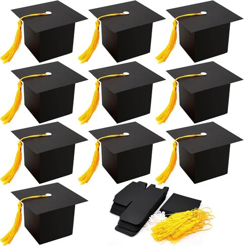 32 Pcs Graduation cap gift box Graduation party favors mini cap candy boxes Class of 2026 Grad hat favor boxes for Graduation party decoration supplies in Saudi Arabia