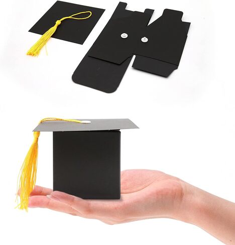 32 Pcs Graduation cap gift box Graduation party favors mini cap candy boxes Class of 2026 Grad hat favor boxes for Graduation party decoration supplies in Saudi Arabia