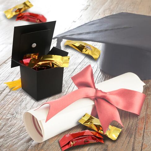 32 Pcs Graduation cap gift box Graduation party favors mini cap candy boxes Class of 2026 Grad hat favor boxes for Graduation party decoration supplies in Saudi Arabia