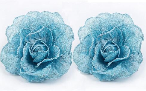 ستائر على شكل زهرة، ستائر مغناطيسية قابلة للتمدد، مشبك ستارة منزلي من القطن لتزيين المكاتب المنزلية (قطعتان) (برتقالي) in Kuwait