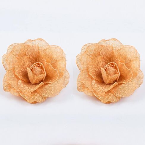 Flower Curtain Holdbacks Stretchy Magnetic Curtain Tiebacks Cotton Home Curtain Buckle for Home Office Decoration (2pcs) (Blue) in Saudi Arabia