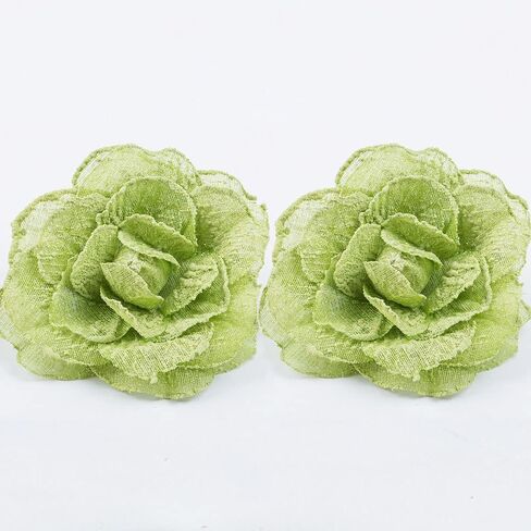 Flower Curtain Holdbacks Stretchy Magnetic Curtain Tiebacks Cotton Home Curtain Buckle for Home Office Decoration (2pcs) (Blue) in Saudi Arabia